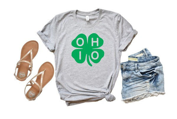 Ohio Shamrock Boutique Tee - ALL SALES FINAL