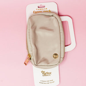Tumbler Fanny Pack in Natural Beige OR White