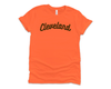 Classic Cleveland Orange & Brown Tee - ALL SALES FINAL