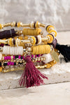 Passion Fruit Multi Layered Mixed Beads Bracelet