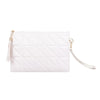 Livy Triangle Block Quilted Clutch in 3 Colors