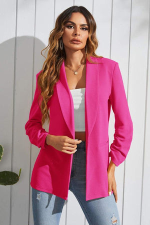 Hot Pink Jacket  with Collar