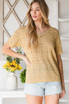 Lightweight V-Neck Sweater Top - 2 Colors
