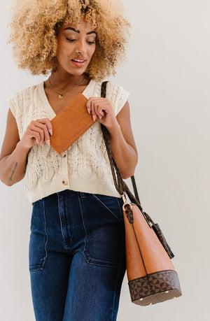 Camel Noelle Tote and Wallet Set