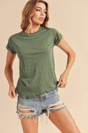 Bamboo Green Gwen Baby Tee