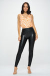 Orange Venechia Print Spaghetti Strap Top - ALL SALES FINAL