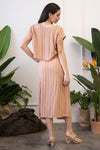 Sienna Multi Striped Side Slit Skirt - ALL SALES FINAL