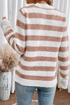Striped Round Neck Casual Sweater - ALL SALES FINAL