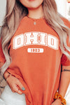 Ohio Varsity Font And Year Est Graphic Tee - 2 Colors