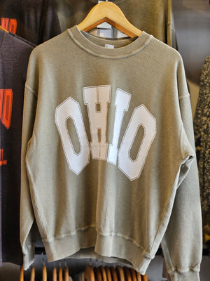 OHIO Corded Sweatshirt in Camel