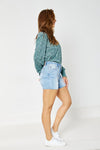 Judy Blue Light Blue High Waist Shorts