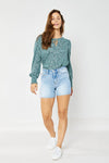 Judy Blue Light Blue High Waist Shorts