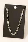 Gold Dipped Oval Chain Link Necklace in Gold or Silver