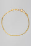 Gold Layered Metallic Flat Chains Necklace