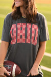 OHIO Checkered Tee in Pepper