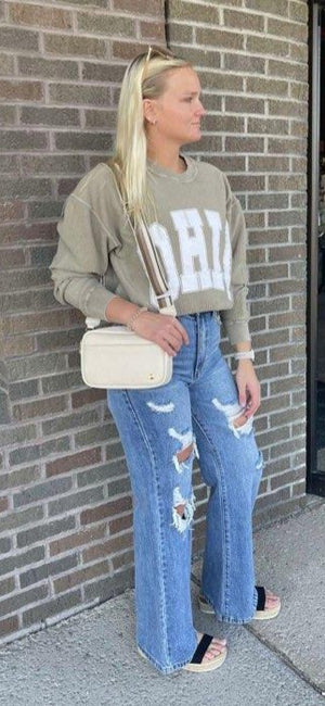 High Waisted Wide Leg Jeans