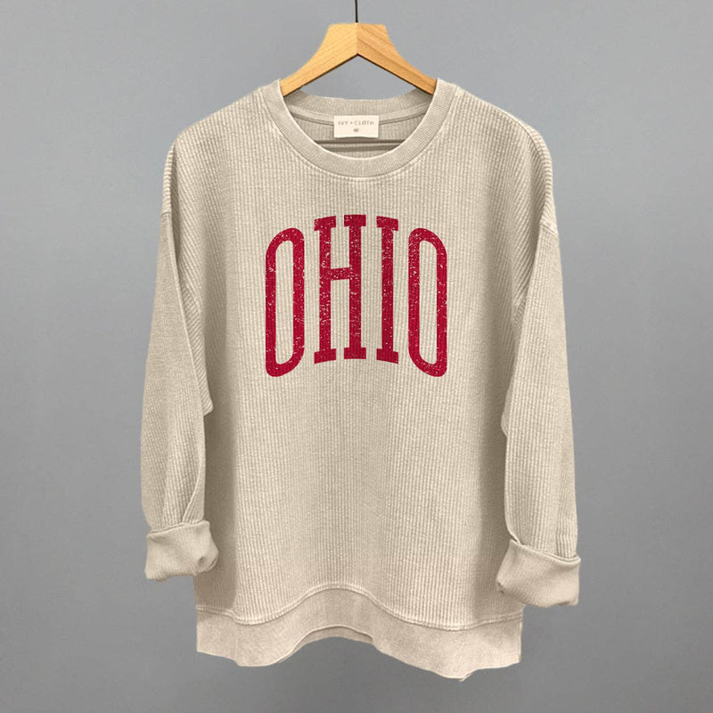 Ohio Arch Moonbeam Oversized Corded Crew