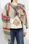 Multicolor Stripe Scarf with Tassel - ALL SALES FINAL