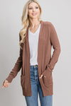 Classic Open Front Pocket Cardigan - ALL SALES FINAL