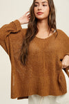 Knit Sweater with 3/4 Sleeve - ALL SALES FINAL