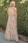 Print Chiffon Maxi Dress in Black or White - ALL SALES FINAL