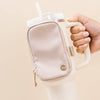 Tumbler Fanny Pack in Natural Beige OR White