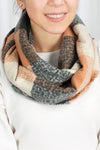 Check Pattern Infinity Scarf