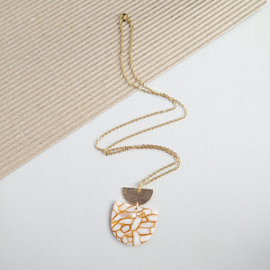 Harper Necklace - Pumpkin Spice / Pendant Chain Necklaces - ALL SALES FINAL