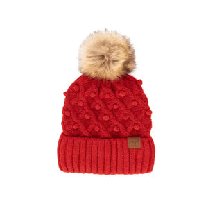 C.C Bobble Beanie Hat- ALL SALES FINAL